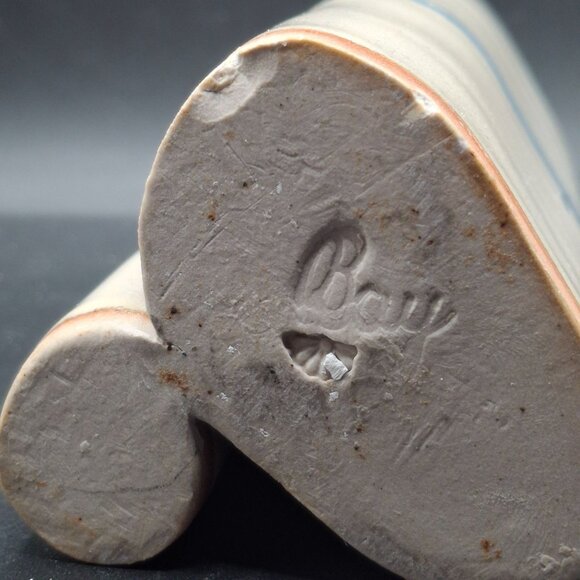 Vintage Bay Keramik Double Ribbon Swirl Ceramic Vase Pen Holder - Picture 6 of 6